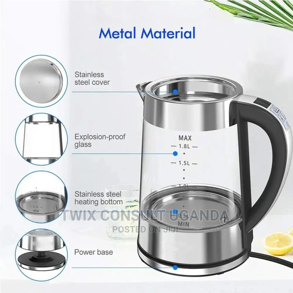 SMANG Glass Electric Kettle, 1800W