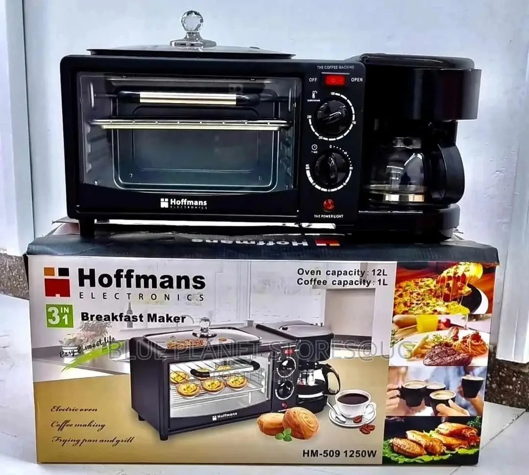 Hoffmans 3-in-1 Electric Breakfast Makers || 1250w || HM-509