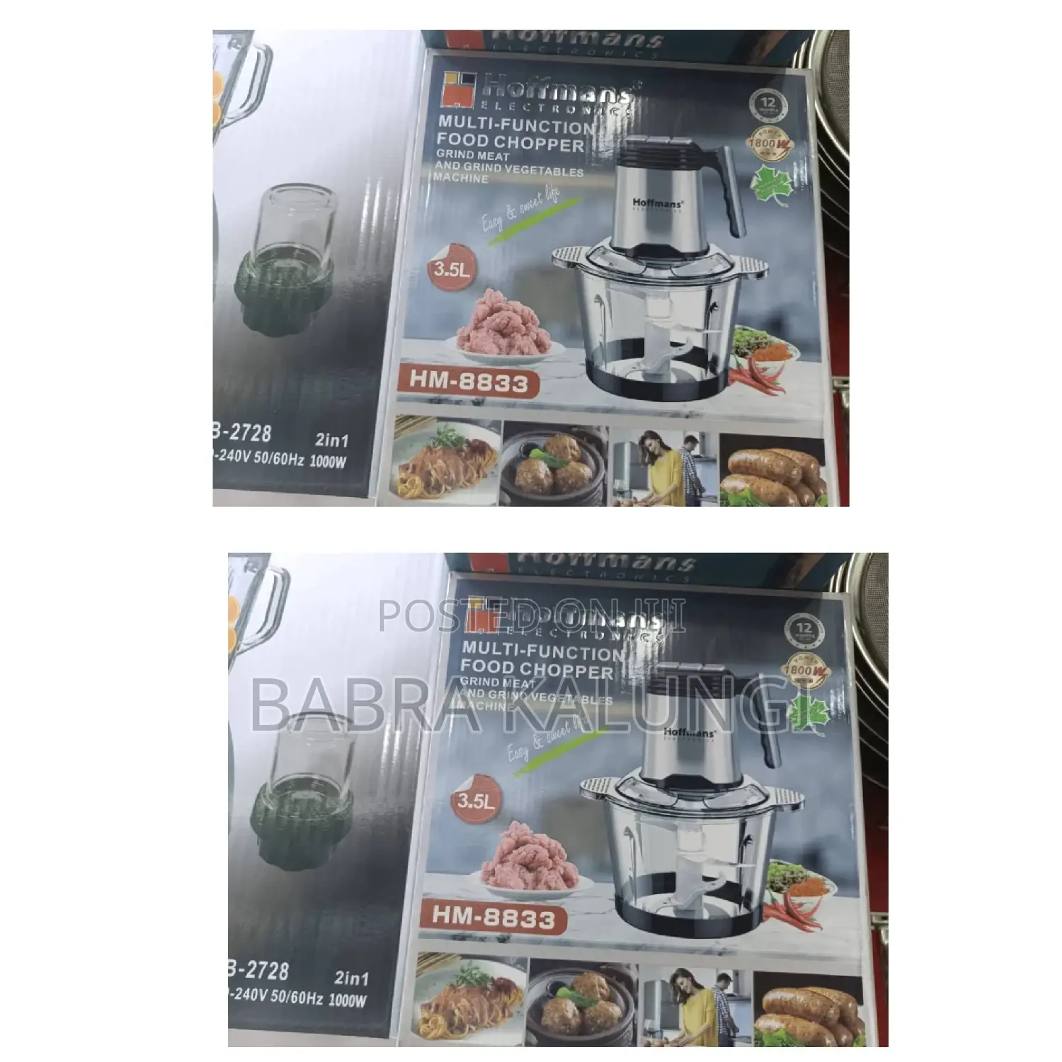 Hoffman Food Chopper and Meat Grinder