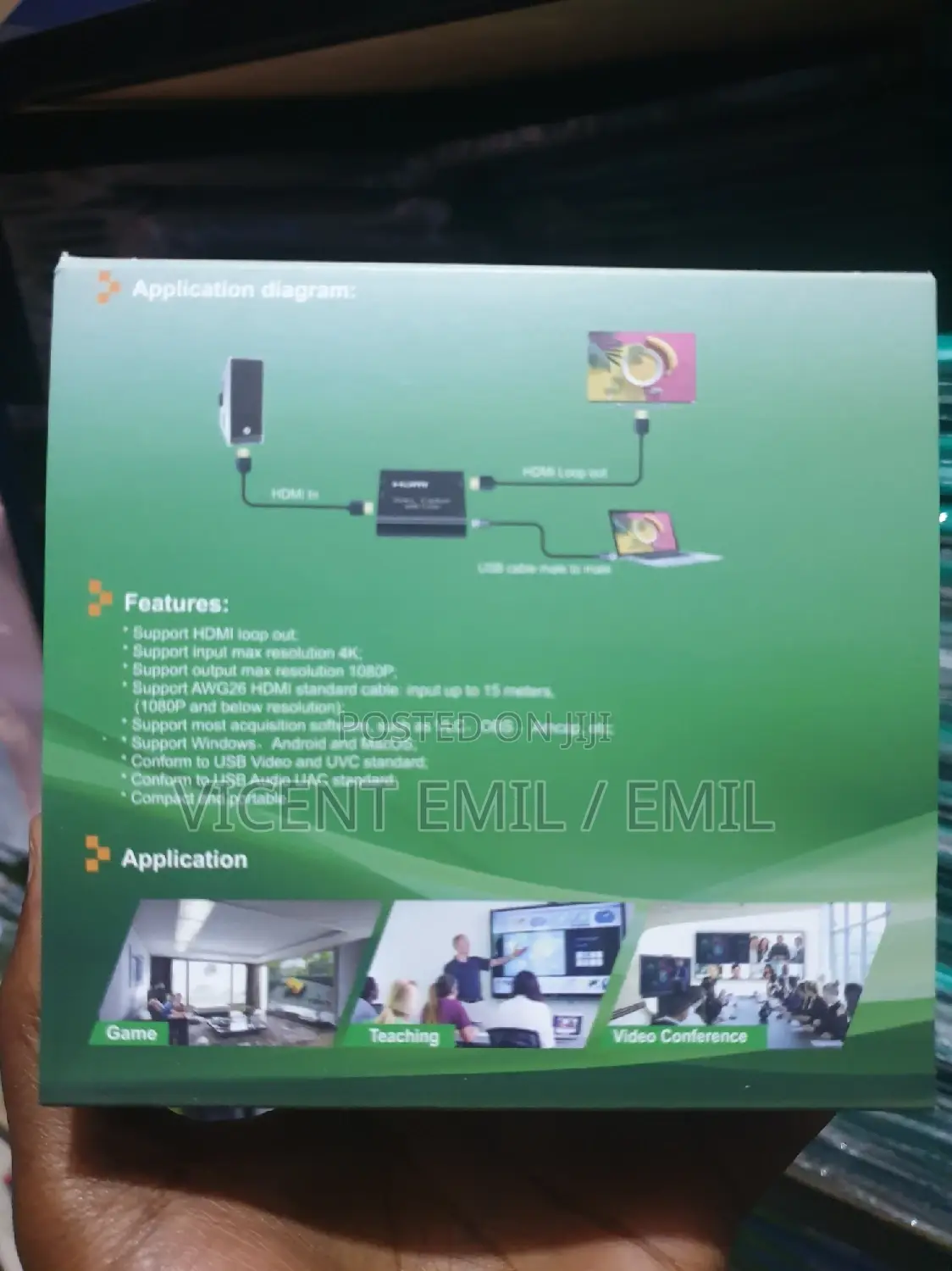 HDMI Video Capture With Loop Out