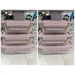 3pc Glass Food Storage Containers