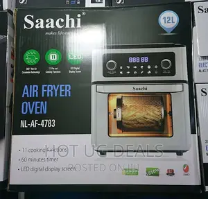 12L Air Fryer Oil Free Healthy Saachi NL-AF-4783- White