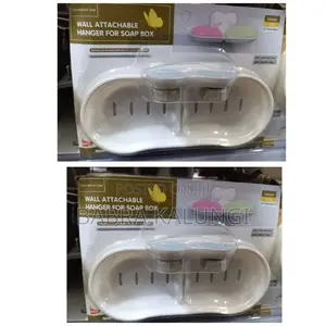 2pcs Wall Attachable Soap Dish