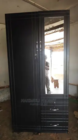2 Doors Wardrobe Black