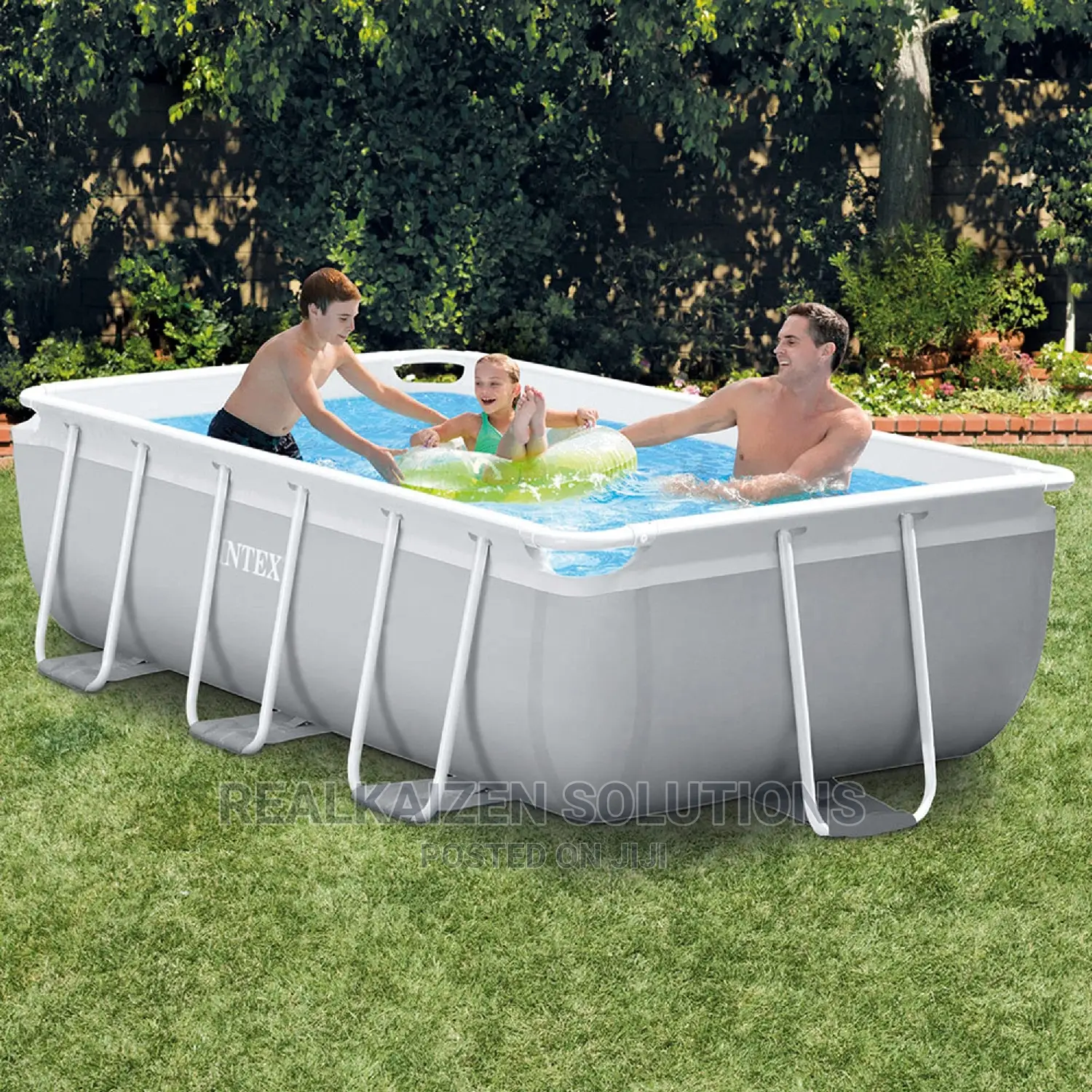 INTEX Prism Frame Rectangular Premium Pool Set 3mx1.75mx80cm