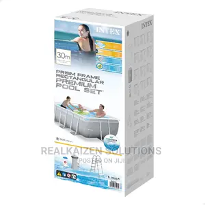 INTEX Prism Frame Rectangular Premium Pool Set 3mx1.75mx80cm
