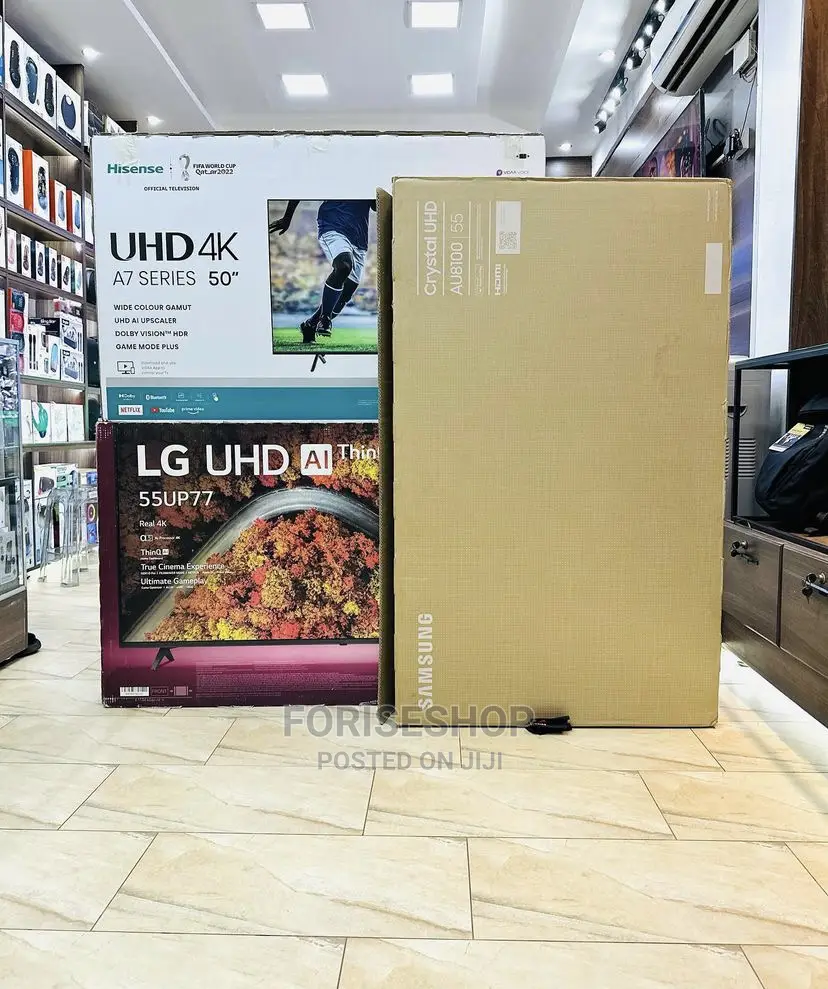Lg Samsung Hisense 50inch TVS Available