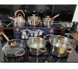 12 Pieces of Kaisa Villa Cookware Set - Silver