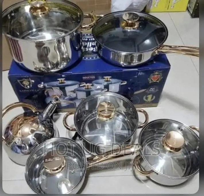 12 Pieces of Kaisa Villa Cookware Set - Silver