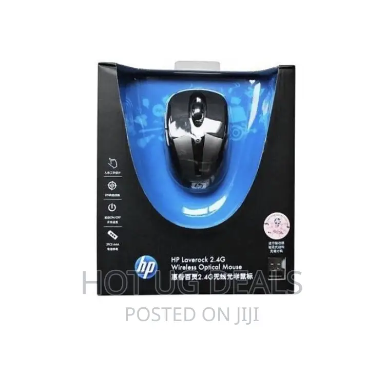 Hp Laverock 2.4G Wireless Optical Mouse – Black