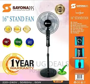 16inch Stand Electric Fan -Black