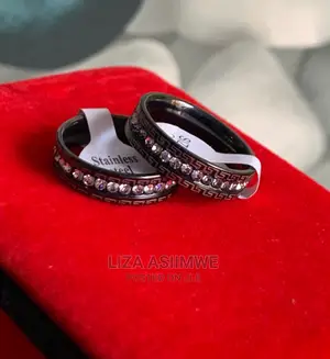 Black Iced Versace Designer Rings Available