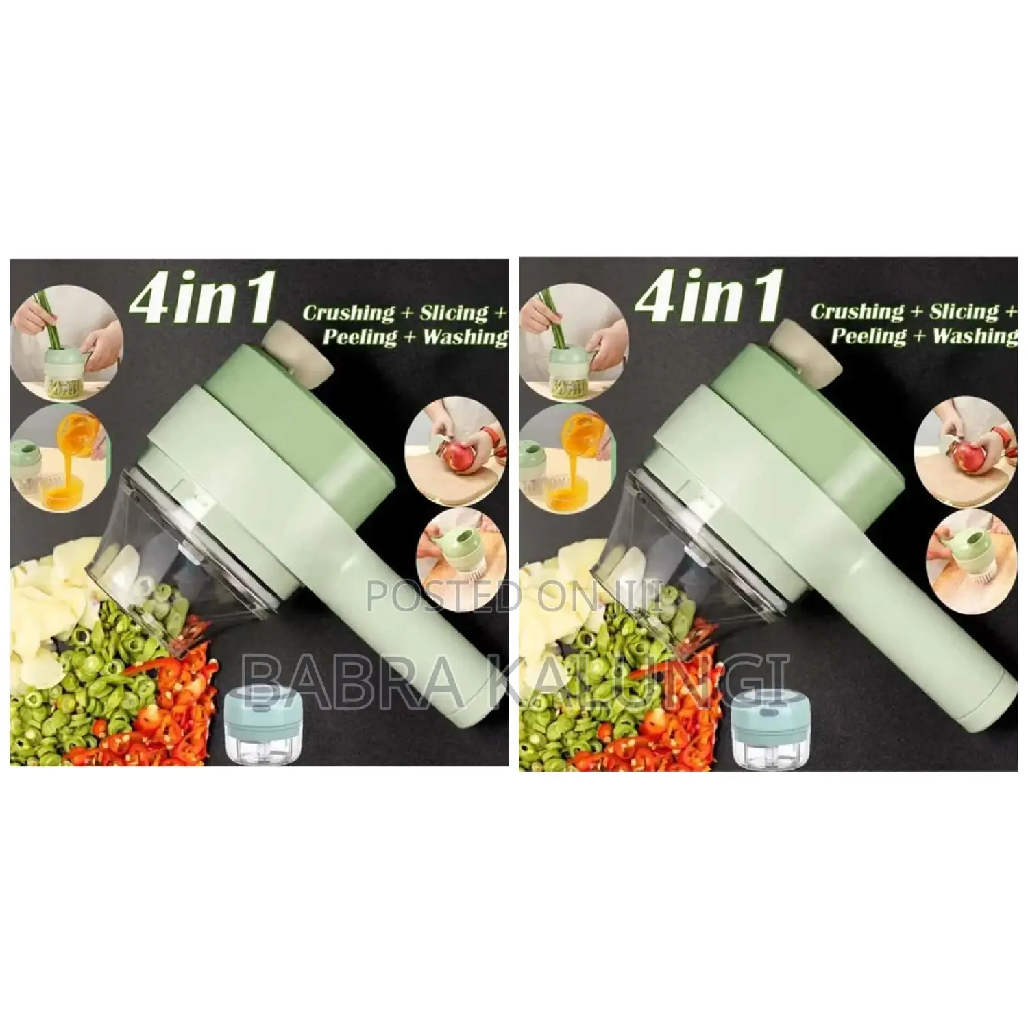4 in 1 Rechargeable Vegetable Slicer/ Cutter