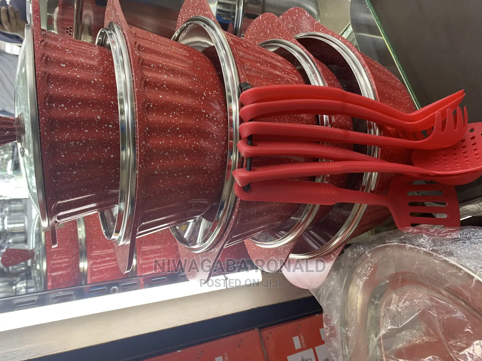 Serving Cookware Dish With Set of Spoons
