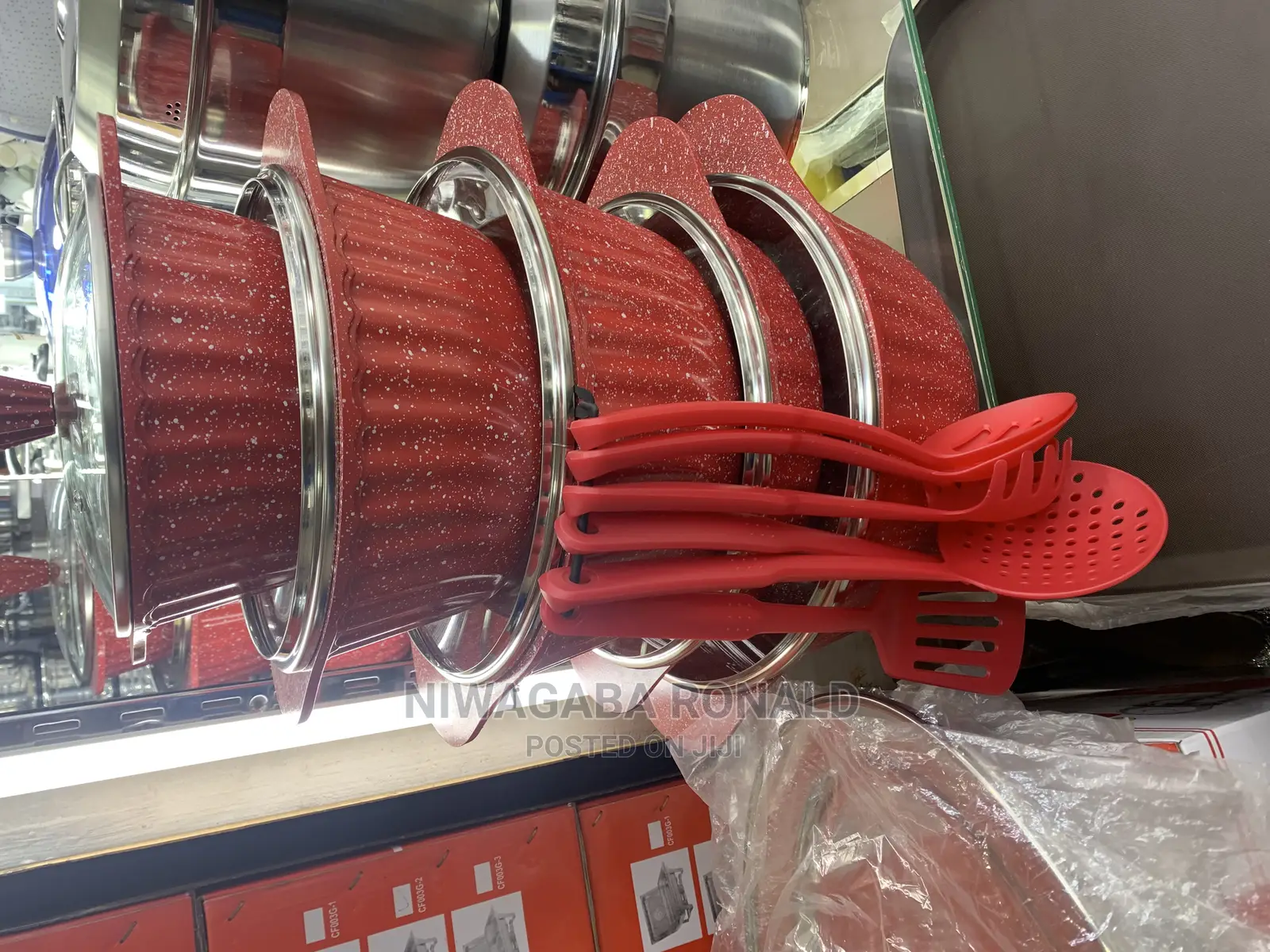 Serving Cookware Dish With Set of Spoons