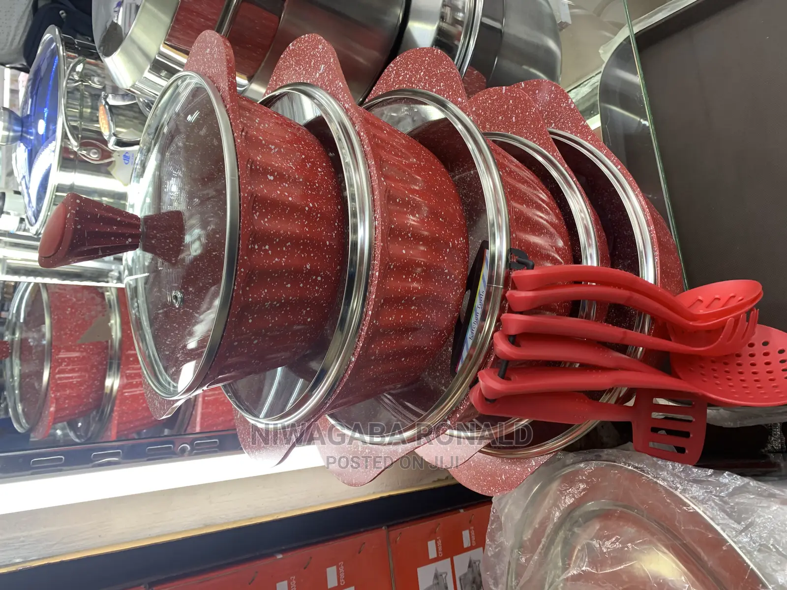 Serving Cookware Dish With Set of Spoons