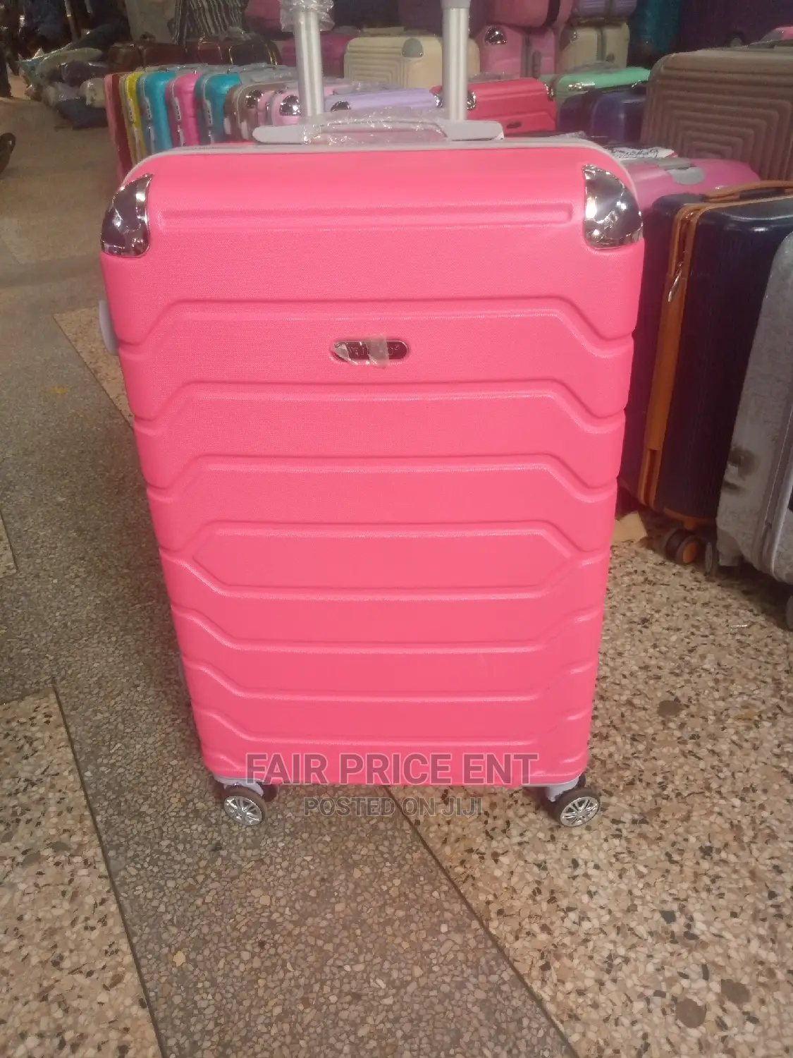 Vip Executive Plastic Suitcases. Large( Pink)