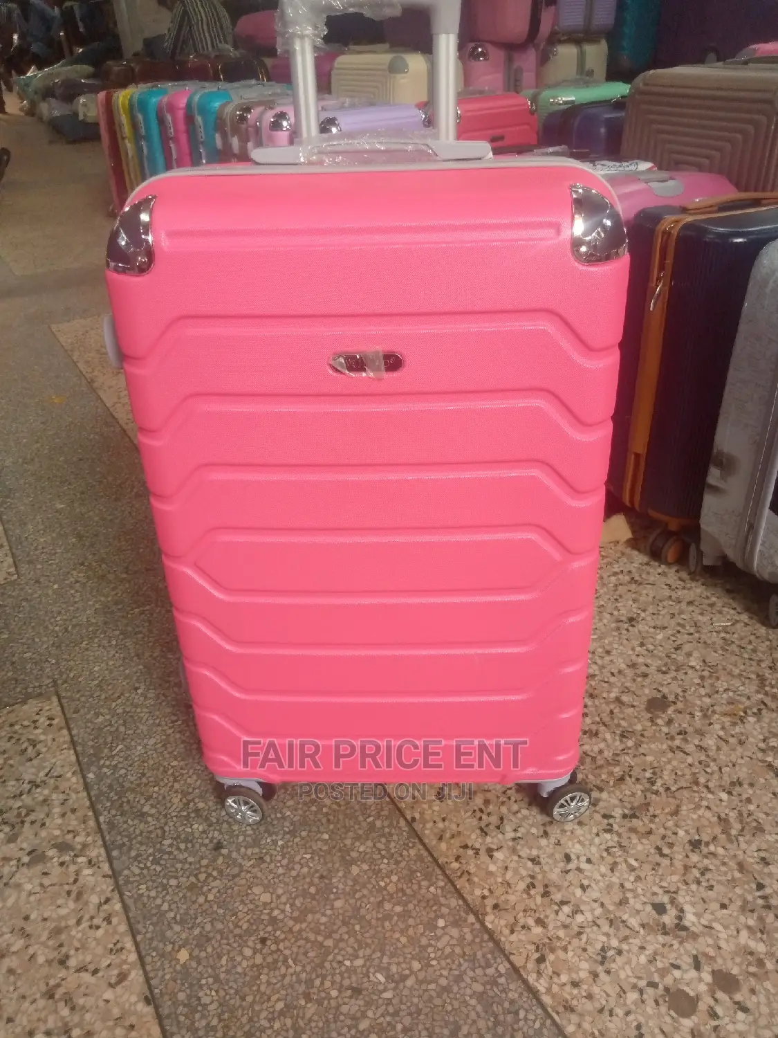 Vip Executive Plastic Suitcases. Large( Pink)