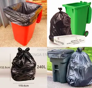 10pcs 240litres Plastic Bin Liners/Waste Bin Bag