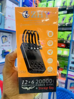 ZHY High Capacity 20000mah Fast Charging Power Bank