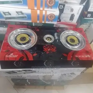IQRA Double Gas Stove || Ceramic Glass Top