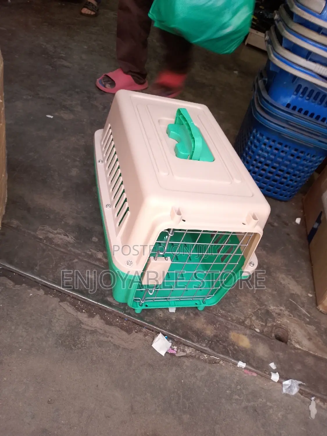 Plastic Dog Cage And