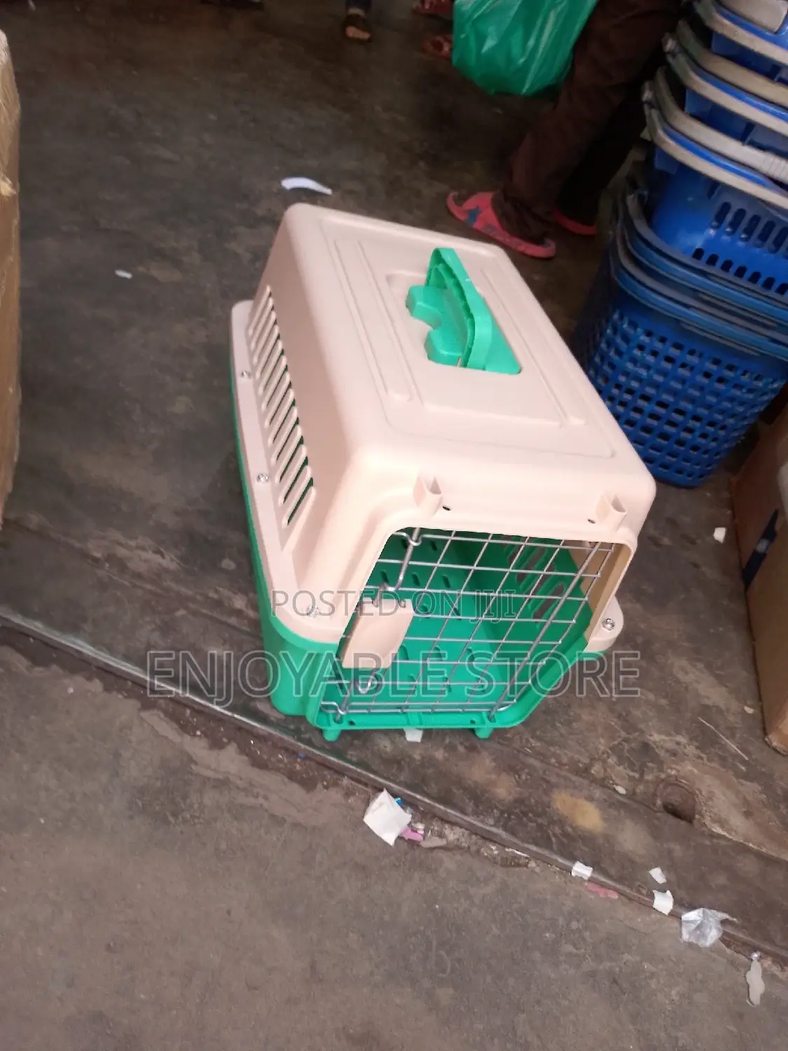 Plastic Dog Cage And