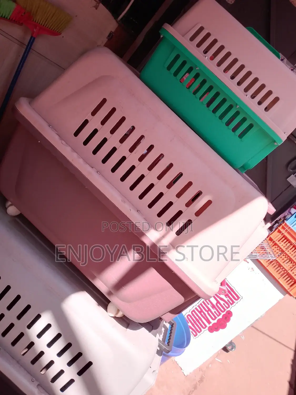 Plastic Dog Cage (Adult)