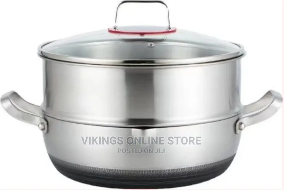 34cm Non-Stick Steamer Induction Wok Cookware Saucepan Pot