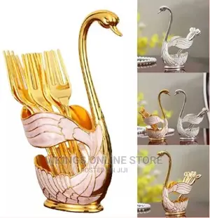 Swan Spoon and Fork Cutlery Storage Organizer Holder Rack
