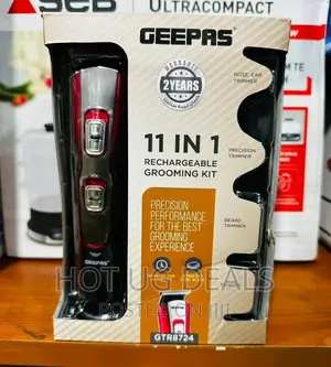 Rechargeable 11 in 1 Grooming Kit GTR8724 Geepas- Black