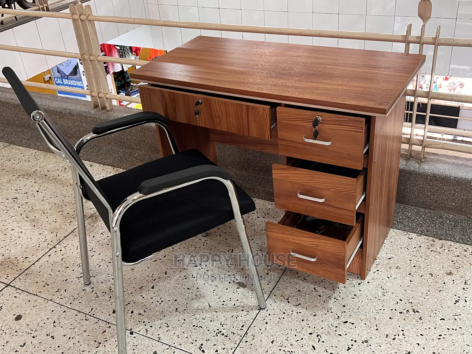 Set Of Table And Office Chair