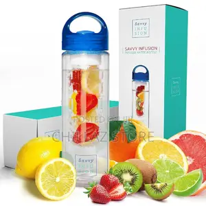 Plastic Water Bottle With Fruit Infuser.