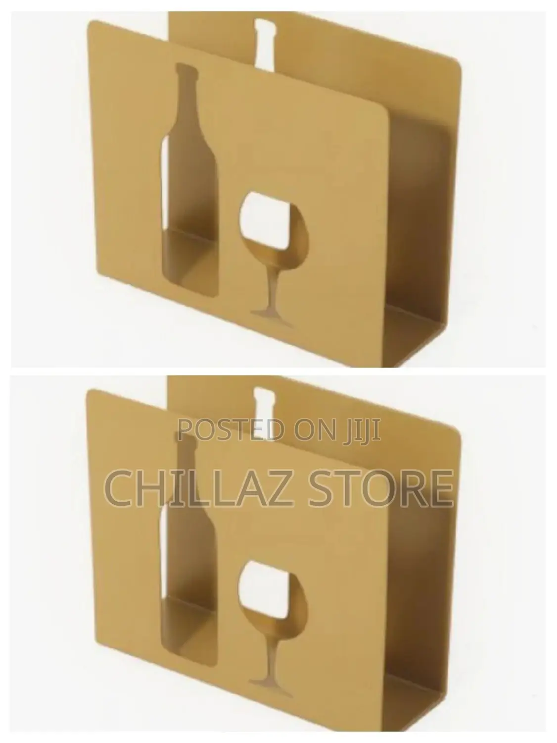 Gold Napkin Holder.