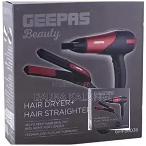 Geepas 2 in 1 Hair Straightener and Dryer