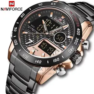 Naviforce Luxury Waterproof Digital and Analog Watch