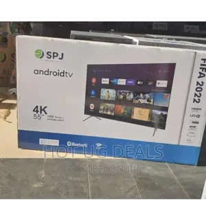 SPJ 55 Inch Ultra HD Smart TV With Built-in WIFI - Black