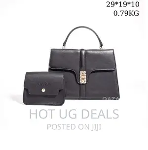 2 PCS Ladies Classic Handbag - Black