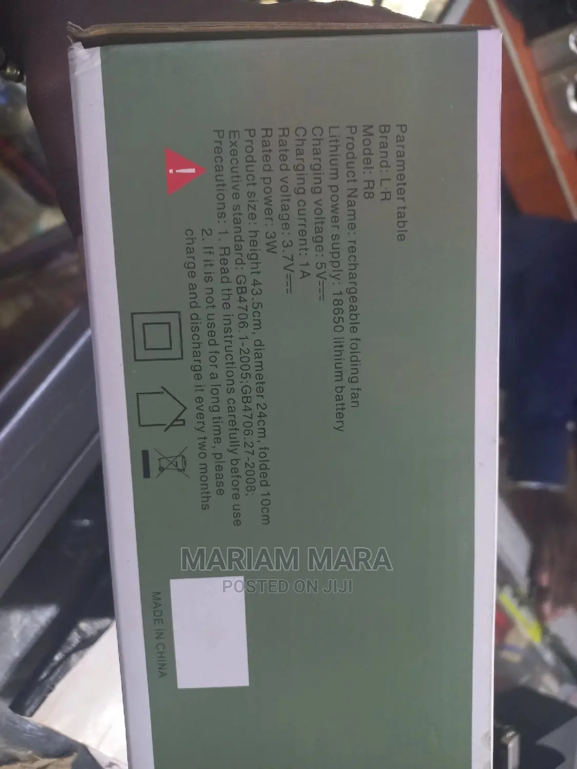 Folding Portable Fan R8