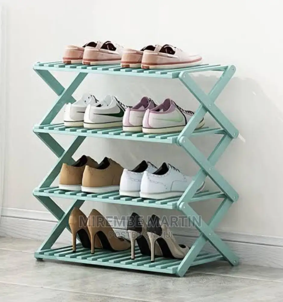 Bamboo 4 Layer Shoe Rack