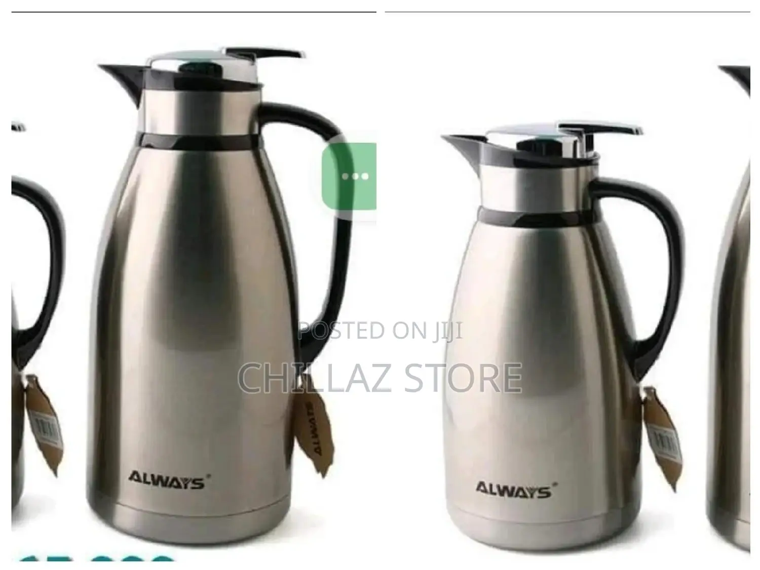 Always Stainless Steel Press Vacuum Flask.