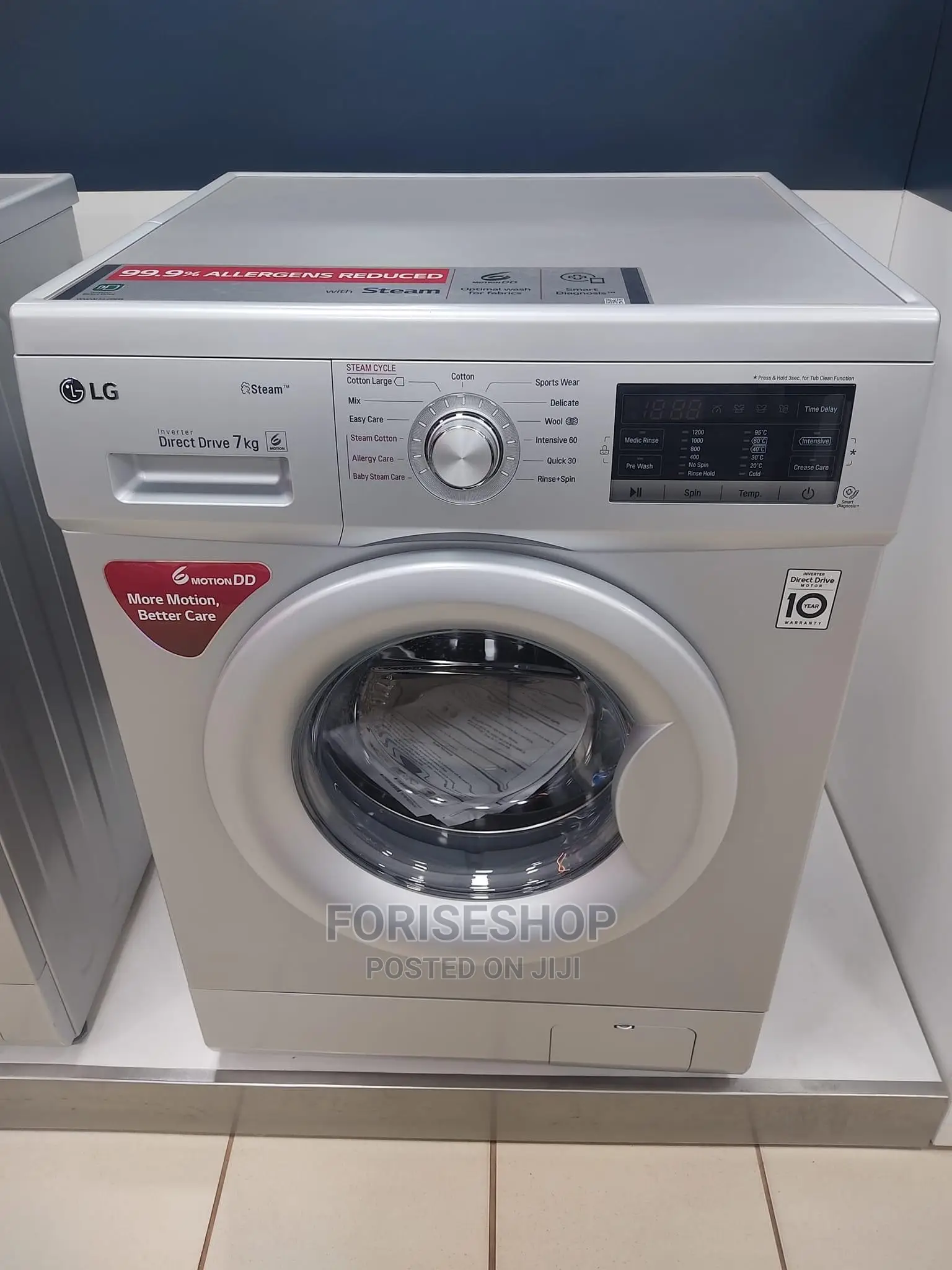 LG "7KG Washing Machine Front Loader 3yr Warranty