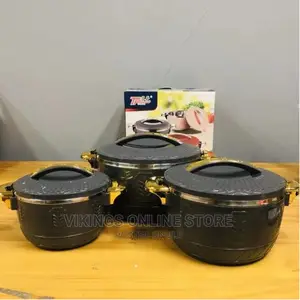 3pc Food Warmer Dishes Thermal Insulation Hot Pot