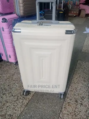 Vip Classy Executive Plastic Suitcases.Medium.( Cream)