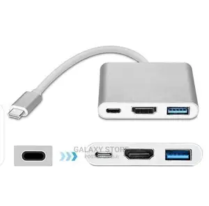 3in1 Type C to Hdmi Usb3.0 and Usb C Power Port