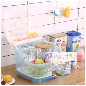Portable Baby Bottle Drying Rack Storage Box