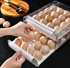 32 Grid Large Capacity Egg Holder Double-Layer Storage Box
