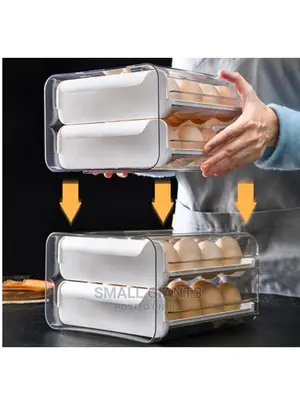 32 Grid Large Capacity Egg Holder Double-Layer Storage Box