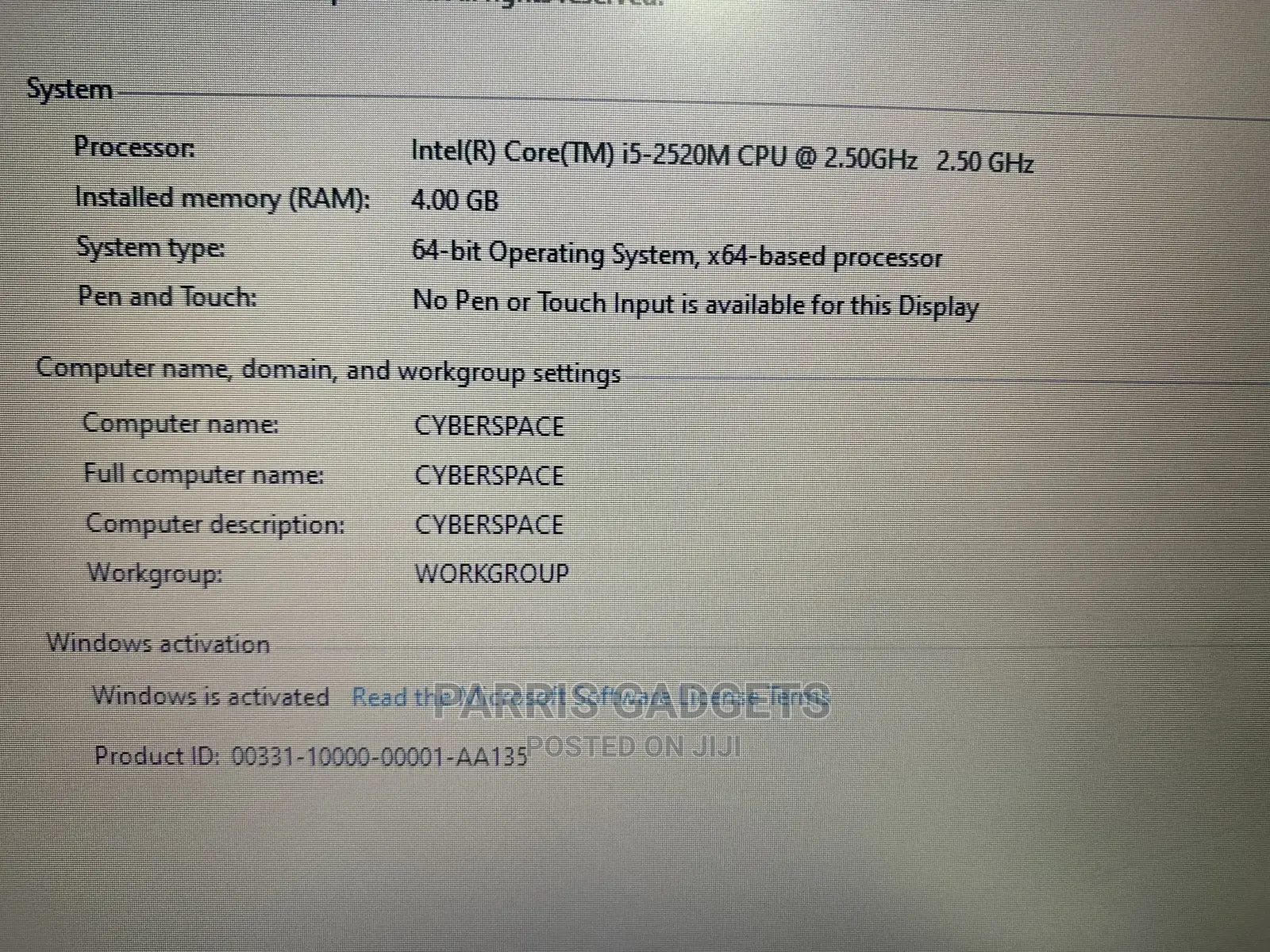 Laptop HP EliteBook 8460P 4GB Intel Core I5 HDD 320GB