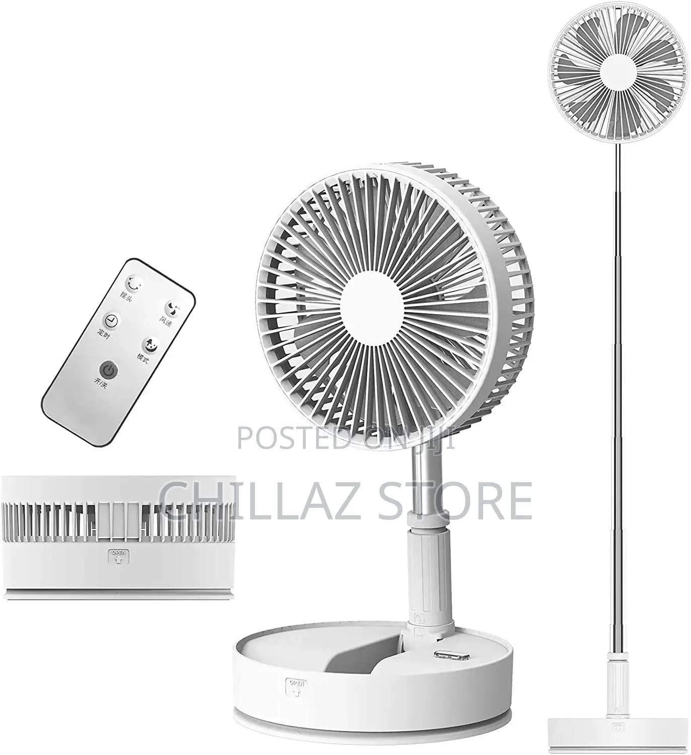 Rechargeable Portable Foldable Fan.